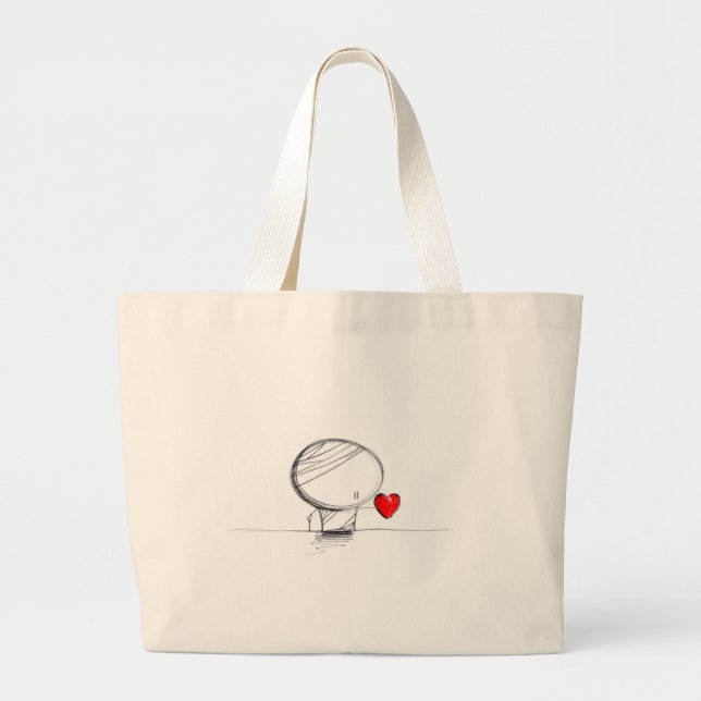 Bolsa Tote Grande Obtenha bem logo (Frente)