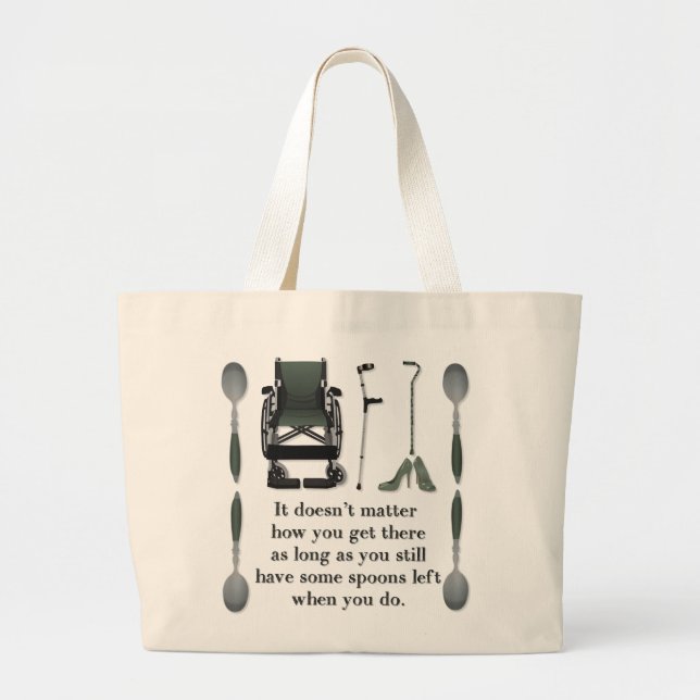 Bolsa Tote Grande Obtenha lá (Frente)