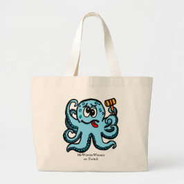 Bolsa Tote Grande Octopus Bonk, MeWarriorWoman no Twitch
