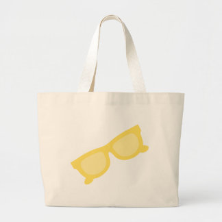 Bolsa Tote Grande Óculos de sol de verão óculos de hipster amarelo