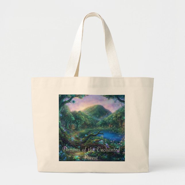 Bolsa Tote Grande Ode aos Bosques Sussurrantes (Frente)