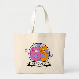 Bolsa Tote Grande Oficialmente bandeira de 65 aniversários
