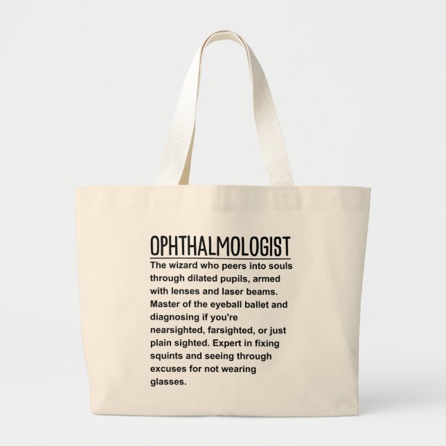 Bolsa Tote Grande Oftalmologista (Frente)