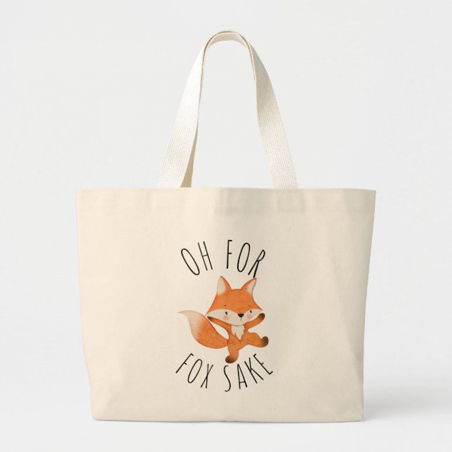 Bolsa Tote Grande Oh para Fox Sake (Frente)
