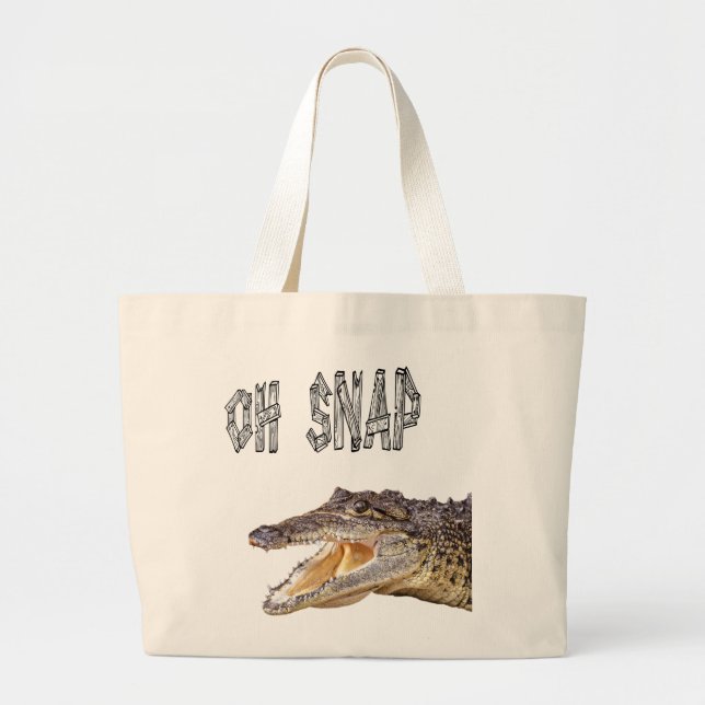 Bolsa Tote Grande OH SNAP - Gator Irritado (Frente)