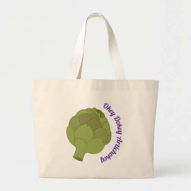 Bolsa Tote Grande Okey Dokey Artichokey (Frente)