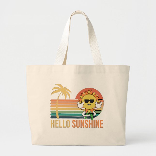 Bolsa Tote Grande Olá Sunshine (Frente)