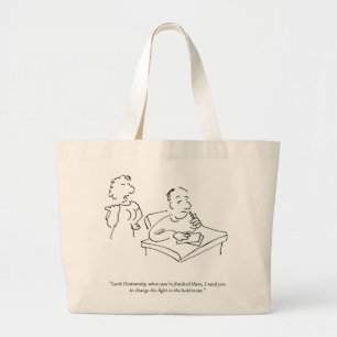 Bolsa Tote Grande Olhe a sacola de Dostoevsky