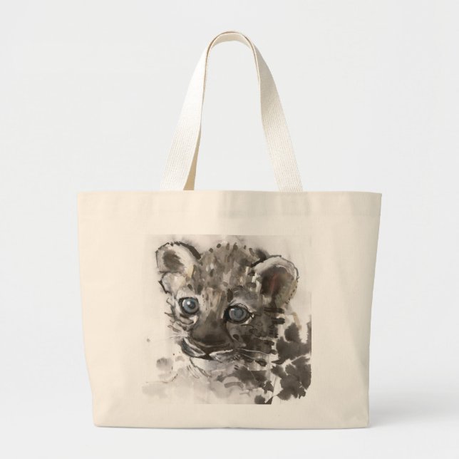 Bolsa Tote Grande Olhos azuis (Frente)