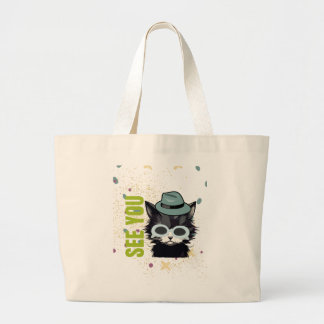Bolsa Tote Grande Olhos de gato te veem