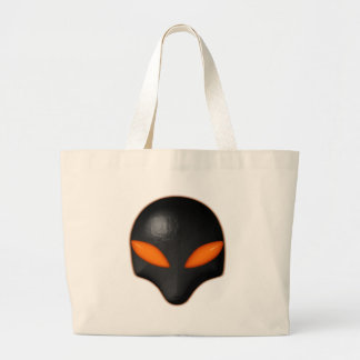 Bolsa Tote Grande Olhos estrangeiros da laranja da cara do inseto