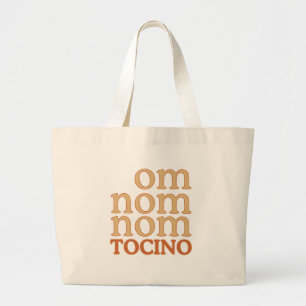 Bolsa Tote Grande OM NOM mmm... TOCINO