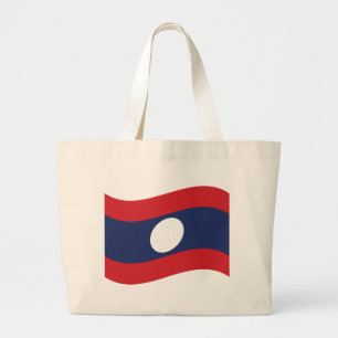 Bolsa Tote Grande Onda da Bandeira do Laos