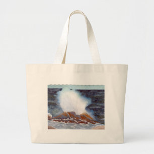 Bolsa Tote Grande Onda Oceânica