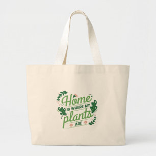 Bolsa Tote Grande Onde estão as minhas plantas