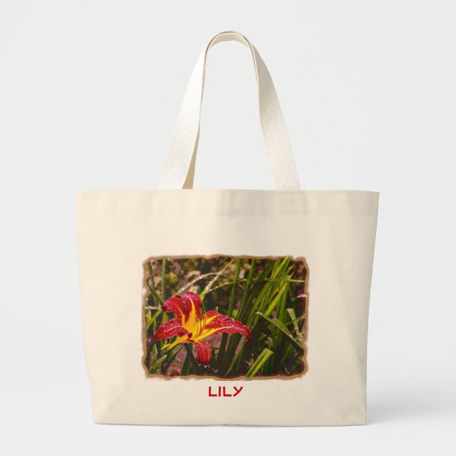 Bolsa Tote Grande Ontem Lily Depois Da Chuva (Frente)