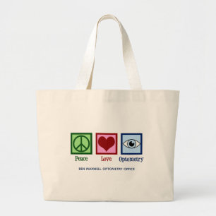 Bolsa Tote Grande Optometrista Personalizado de Otometria de Amor pe