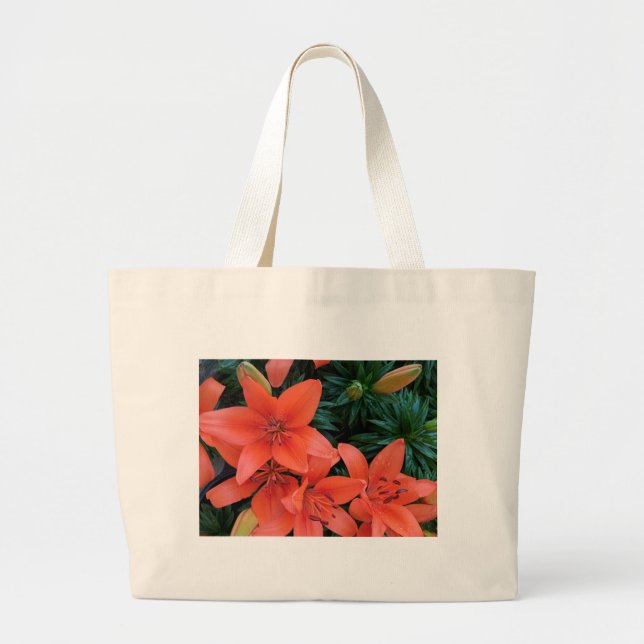 Bolsa Tote Grande Orange Lily (Frente)