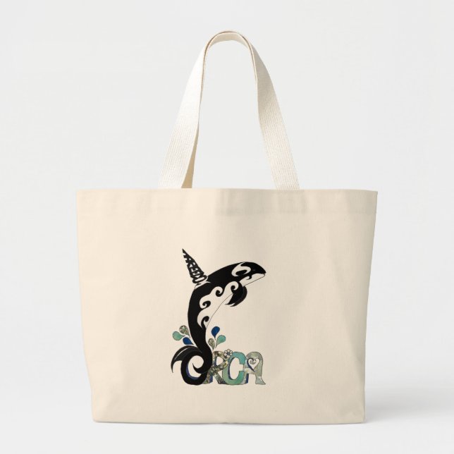 Bolsa Tote Grande Orca Freedom Art (Frente)