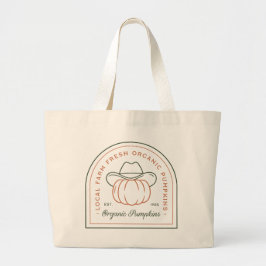 Bolsa Tote Grande  Organic pumpkin local farm country fall season