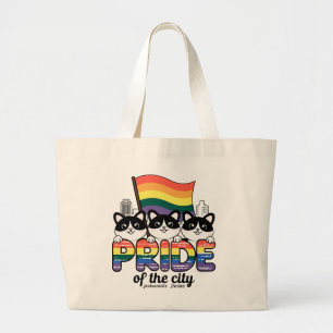 Bolsa Tote Grande Orgulho da Cidade de Jacksonville Flórida EUA Rain