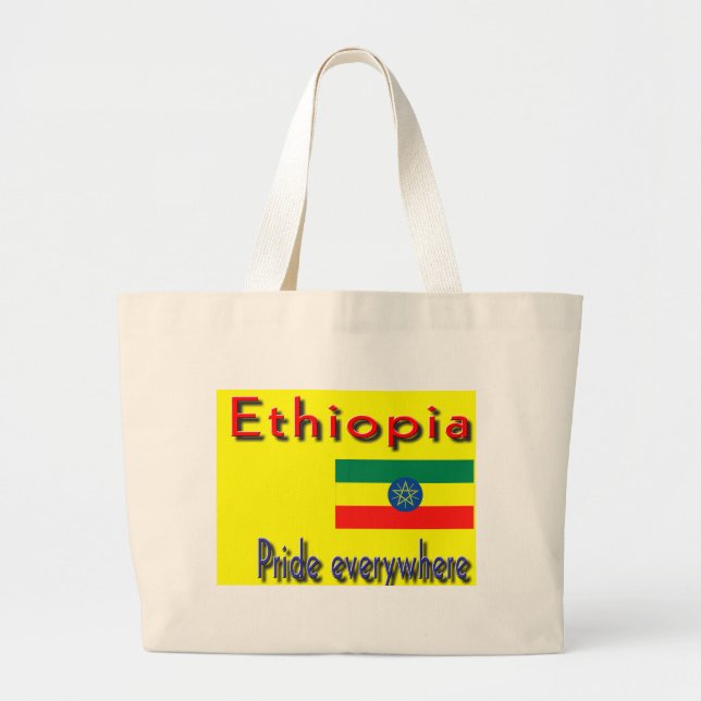 Bolsa Tote Grande Orgulho da Etiópia (Frente)