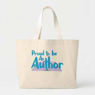 Bolsa Tote Grande Orgulhoso Por Ser Um Autor Design De Escrita Épica