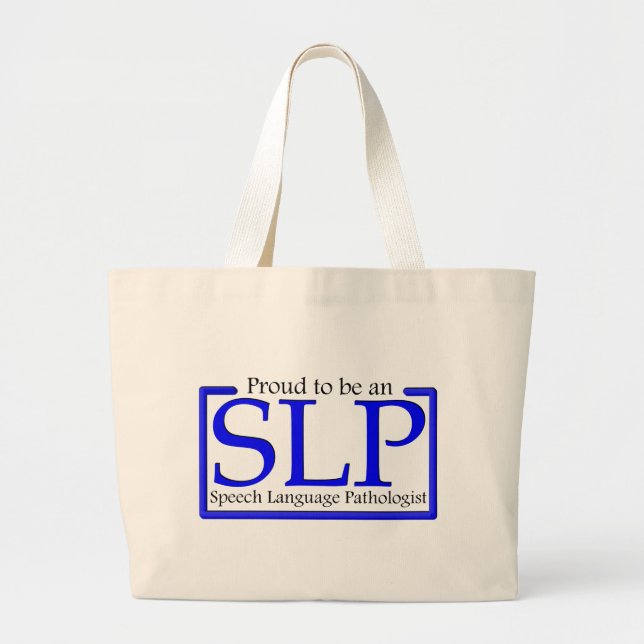 Bolsa Tote Grande Orgulhoso ser um SLP (Frente)
