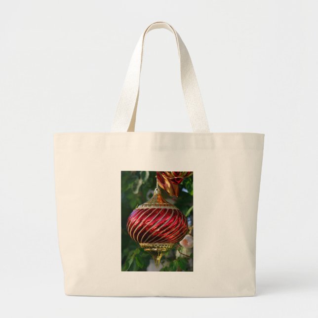Bolsa Tote Grande Ornamento Xmas (Frente)