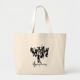 Bolsa Tote Grande Orquestra SYMPHONY em design estilizada