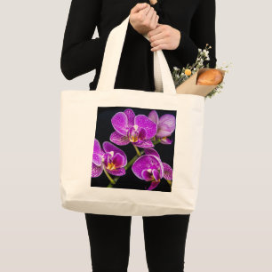 Bolsa Tote Grande Orquídea roxa