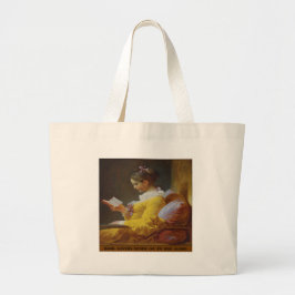 Bolsa Tote Grande Os amantes de livro nunca vão para a cama apenas -