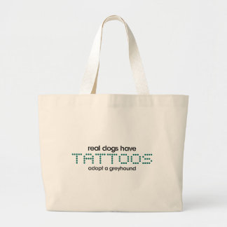 Bolsa Tote Grande Os cães reais têm tatuagens