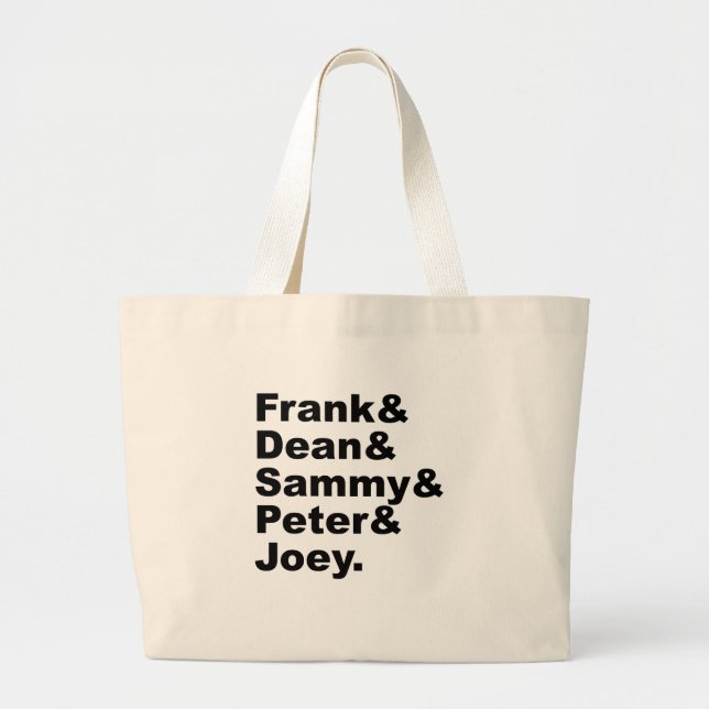 Bolsa Tote Grande Os Cinco Ratos| Frank Dean Sammy Joey & Peter (Frente)