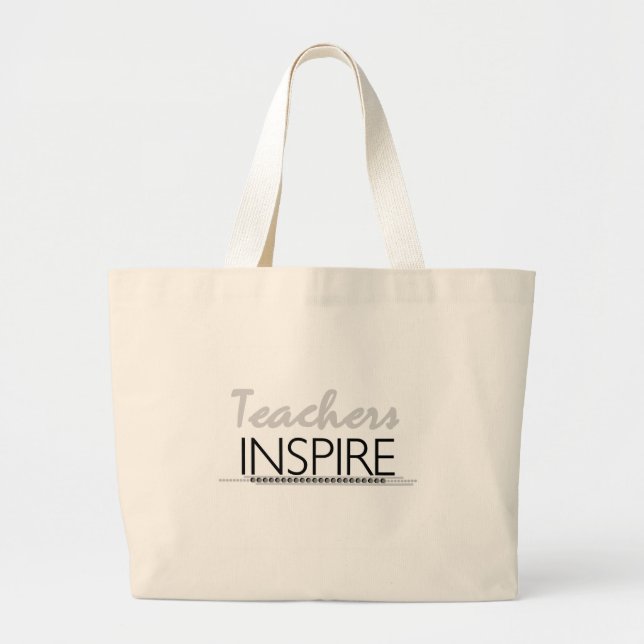 Bolsa Tote Grande Os professores inspiram (Frente)