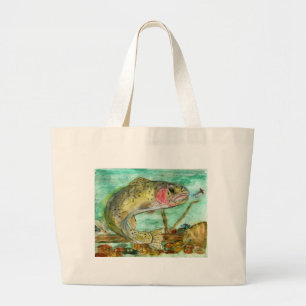 Bolsa Tote Grande Os trabalhos de arte de vencimento das crianças: