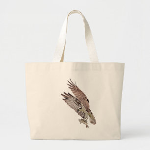 Bolsa Tote Grande Osprey com peixe