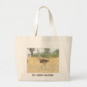Bolsa Tote Grande Ostrich, Não Acabou De COMPRAR!