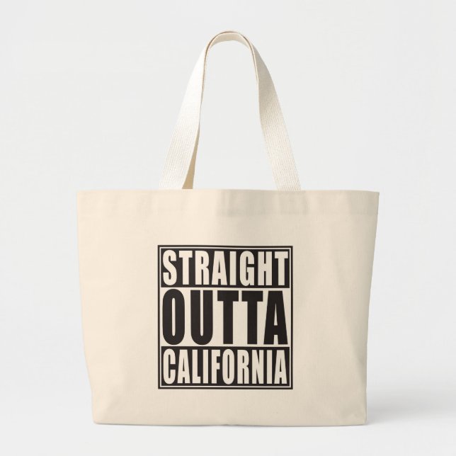 Bolsa Tote Grande Outta reto Califórnia (Frente)