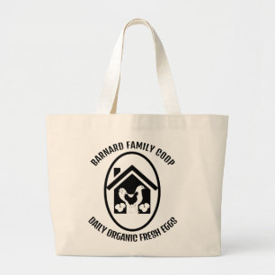 Bolsa Tote Grande Ovos Frescos Orgânicos De Fábrica Russos
