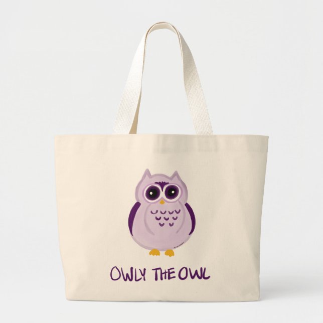 Bolsa Tote Grande Owly a sacola da coruja - Keiki Aloha (Frente)