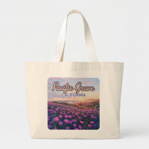 Bolsa Tote Grande Pacífico Grove California Monterey Magic Purple