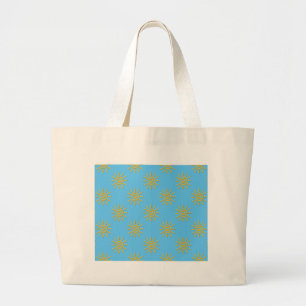 Bolsa Tote Grande Padrão de Desenho Amarelo 3D