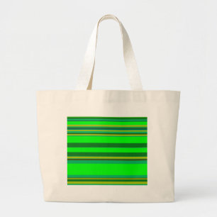 Bolsa Tote Grande Padrão de Designer Personalizado de Faixa Verde Co
