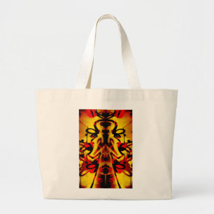 Bolsa Tote Grande Padrão de grafite colorido