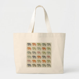 Bolsa Tote Grande Padrão de Trendy do Elefante Decorador