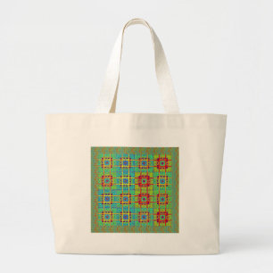 Bolsa Tote Grande Padrão étnico maia tribal.jpg