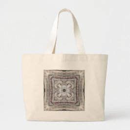 Bolsa Tote Grande Padrão Inspirado Aztec bonito Tingido Rosa