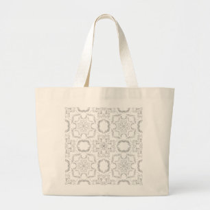 Bolsa Tote Grande padrão mandala