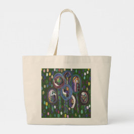 Bolsa Tote Grande Padrão Oval